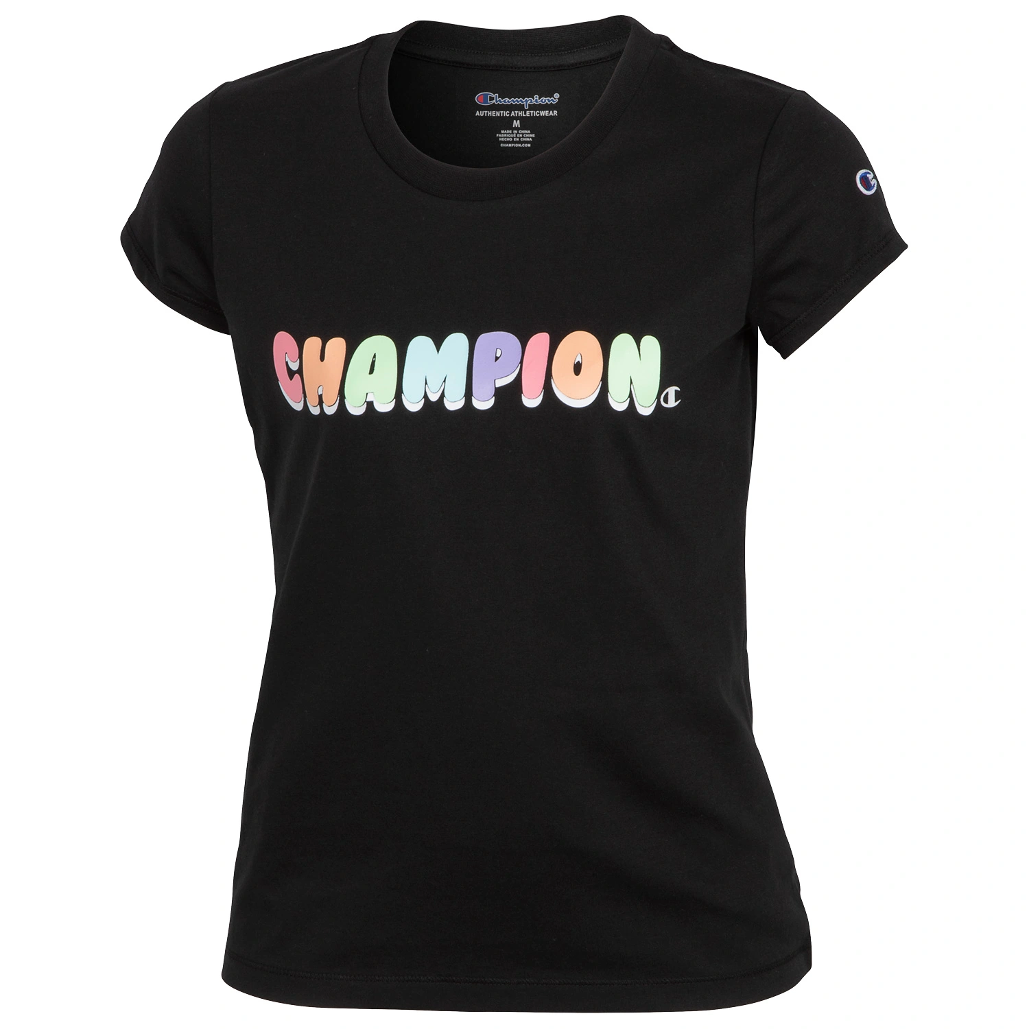 Champion Girls' Rainbow Short-Sleeve Graphic Tee