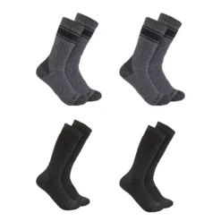 Carhartt Men's Heavyweight Crew Socks - 4-Pack