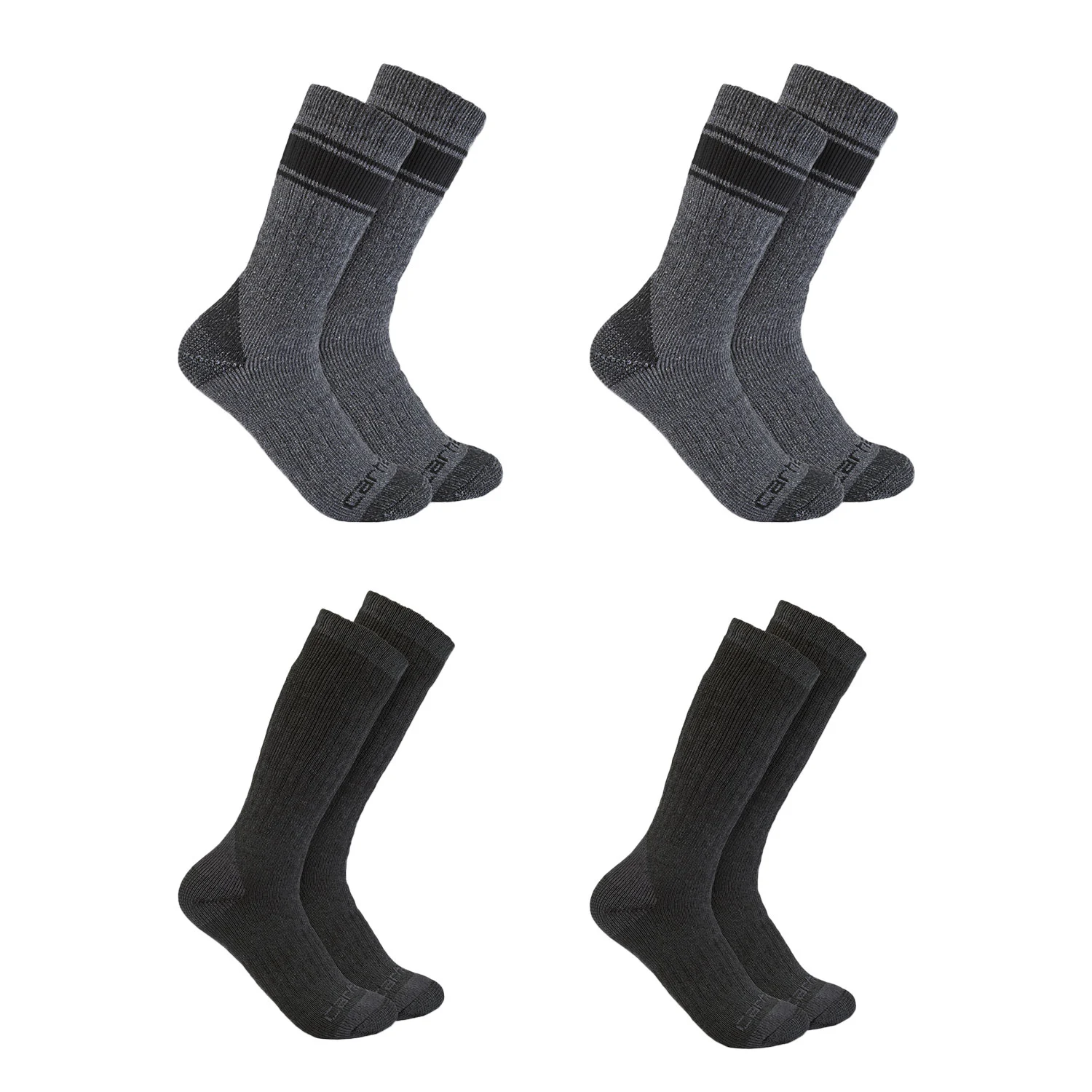 Carhartt Men's Heavyweight Crew Socks - 4-Pack