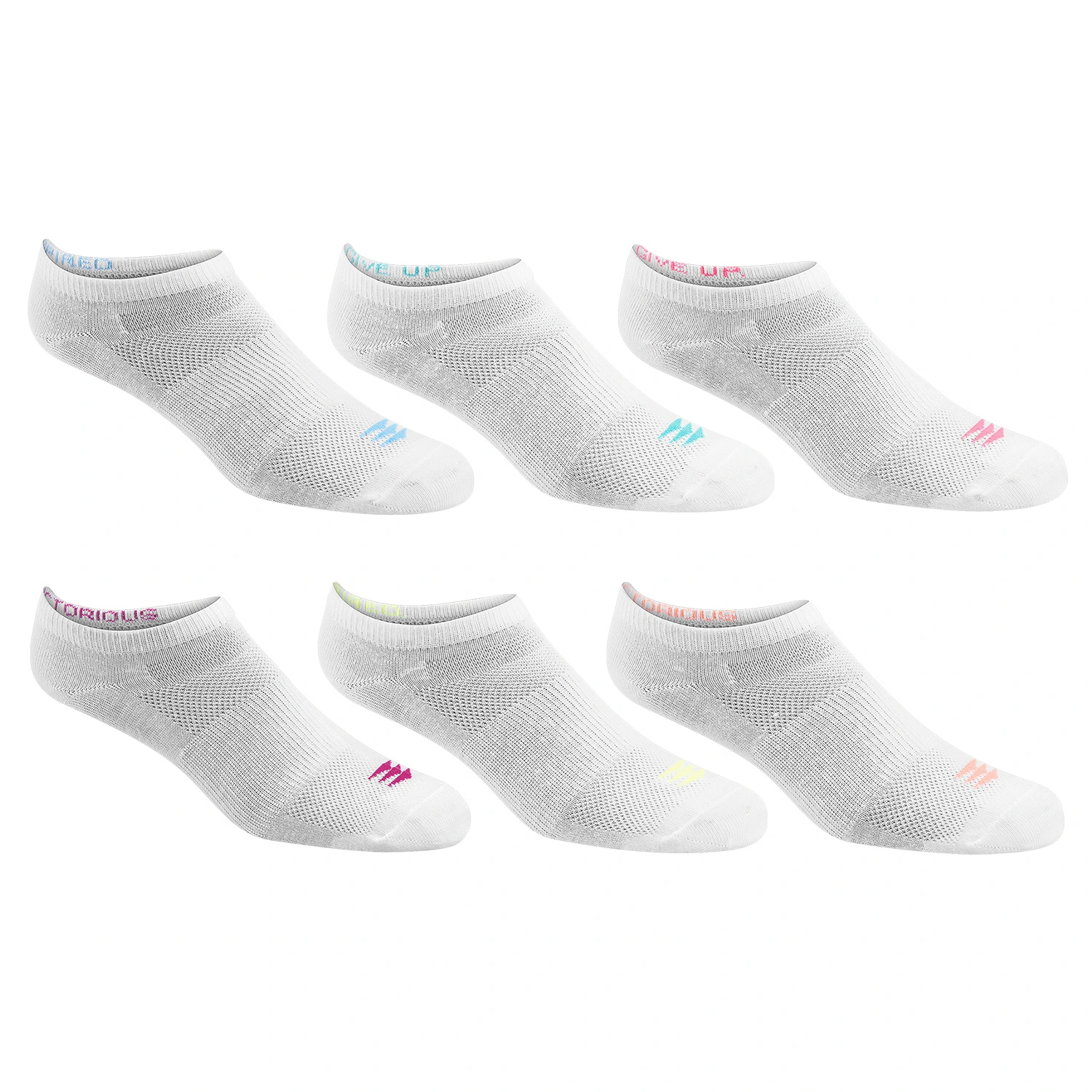 PowerSox Women's No-Show Socks - 6-Pack