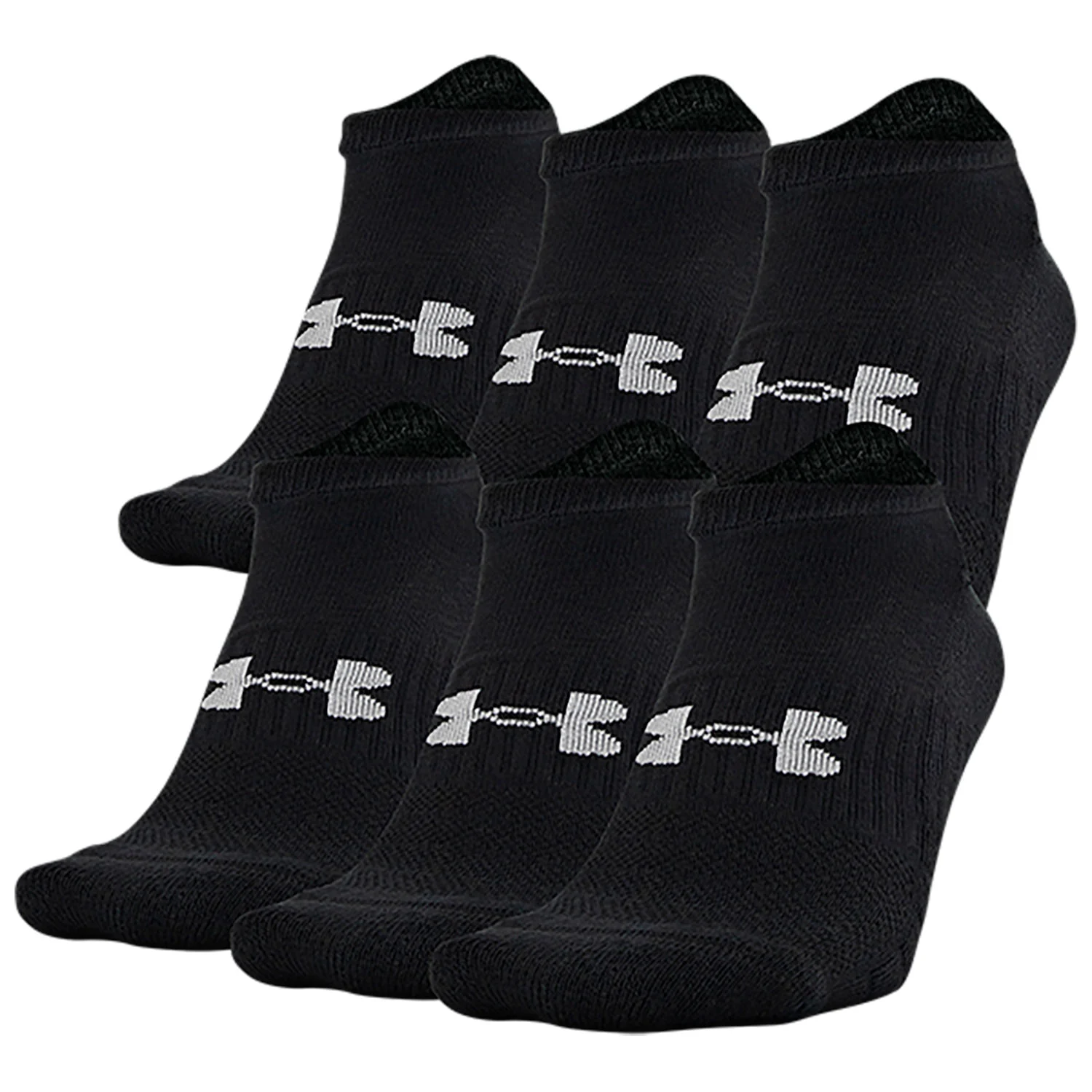 Under Armour Training Cotton 2.0 No Show Socks - 6-Pack