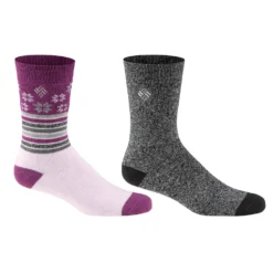 Columbia Women's Snowfall Thermal Crew Socks - 2-Pack