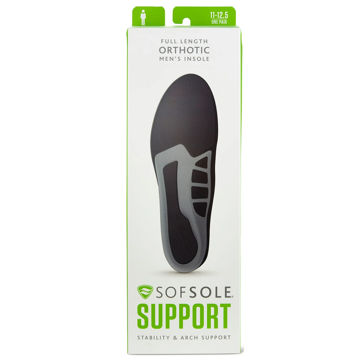 Sof Sole Men's Full-Length Orthotic Insoles