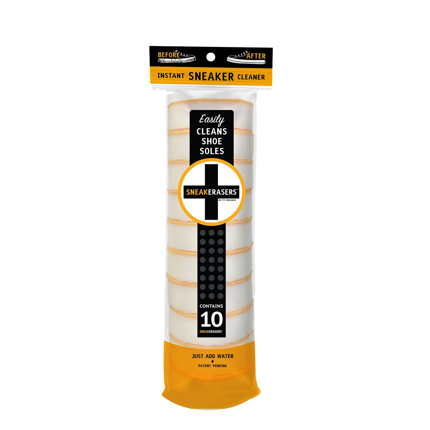 SneakERASERS Sneaker Cleaner Dual-Sided Sponge - 10-Pack